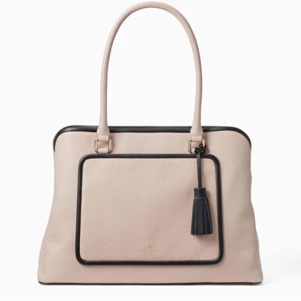 Kate Spade NWT Large Evangelie Ward Place Purse color Rose Cloud
